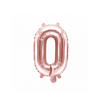 1 Ballon XS - Buchstabe O - RoseGold