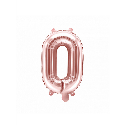1 Ballon XS - Buchstabe O - RoseGold