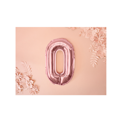1 Ballon XS - Buchstabe O - RoseGold