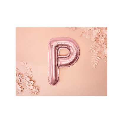 1 Ballon XS - Buchstabe P - RoseGold