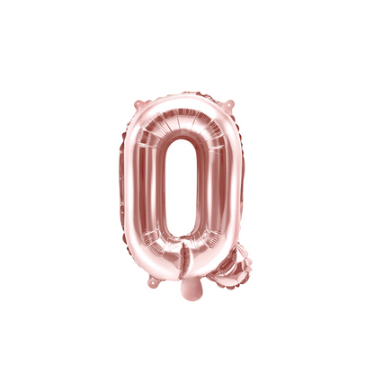 1 Ballon XS - Buchstabe Q - RoseGold