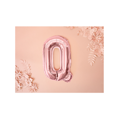 1 Ballon XS - Buchstabe Q - RoseGold
