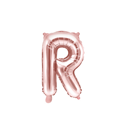 1 Ballon XS - Buchstabe R - RoseGold