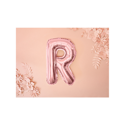 1 Ballon XS - Buchstabe R - RoseGold