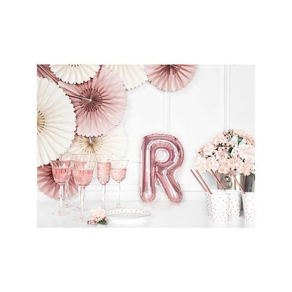 1 Ballon XS - Buchstabe R - RoseGold