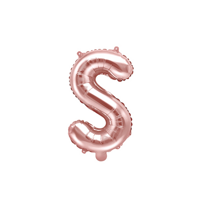 1 Ballon XS - Buchstabe S - RoseGold