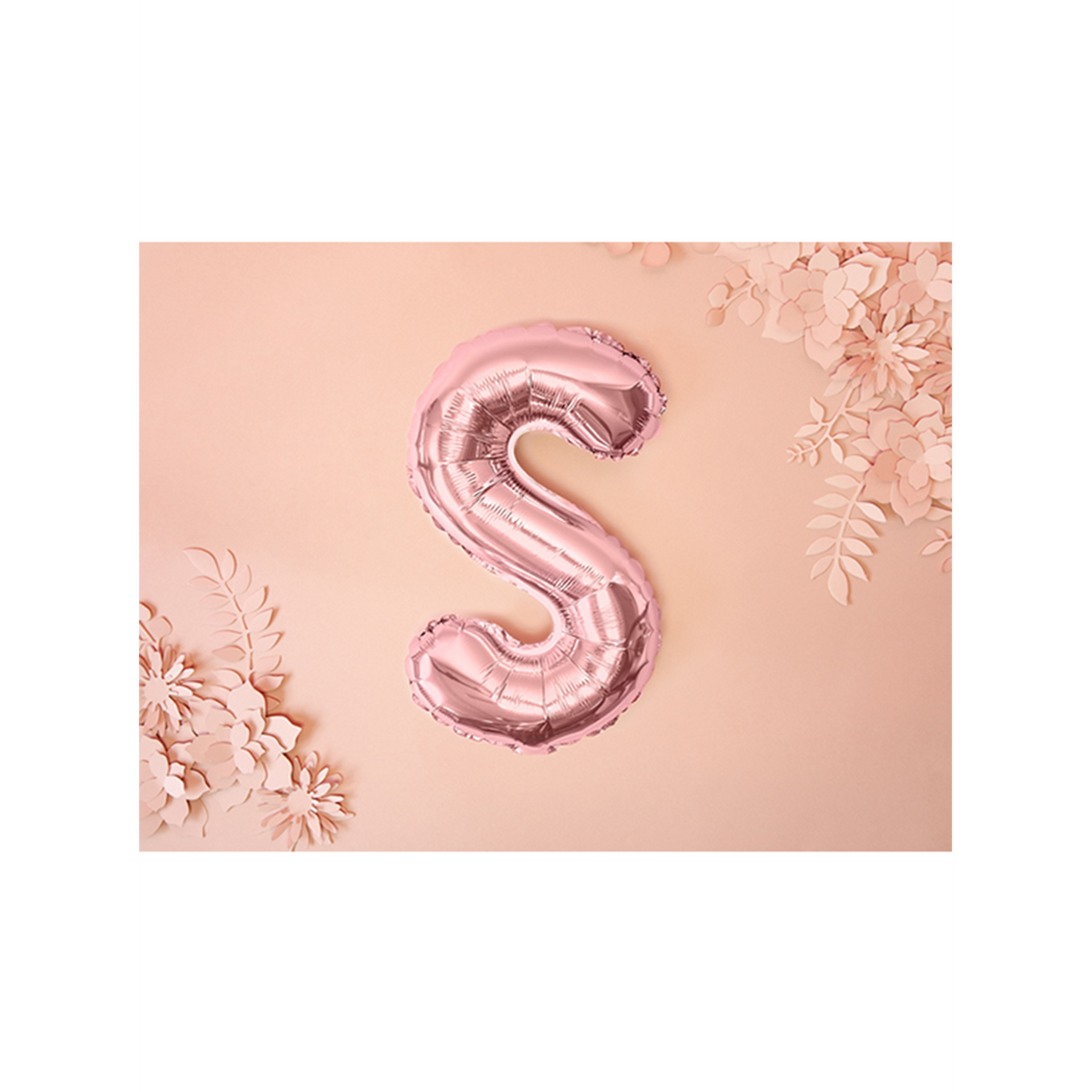 1 Ballon XS - Buchstabe S - RoseGold