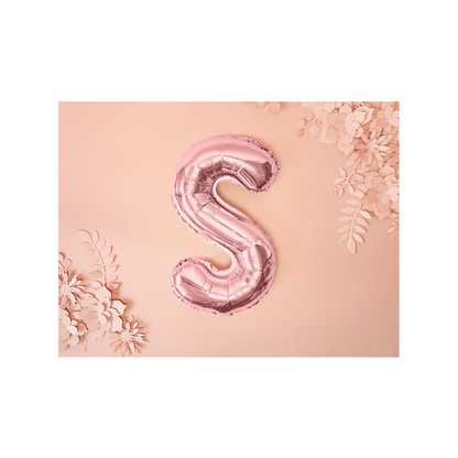 1 Ballon XS - Buchstabe S - RoseGold