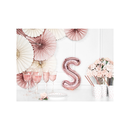 1 Ballon XS - Buchstabe S - RoseGold