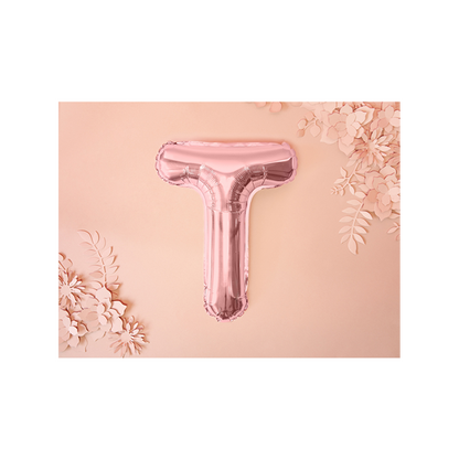 1 Ballon XS - Buchstabe T - RoseGold