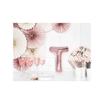 1 Ballon XS - Buchstabe T - RoseGold