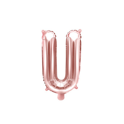 1 Ballon XS - Buchstabe U - RoseGold