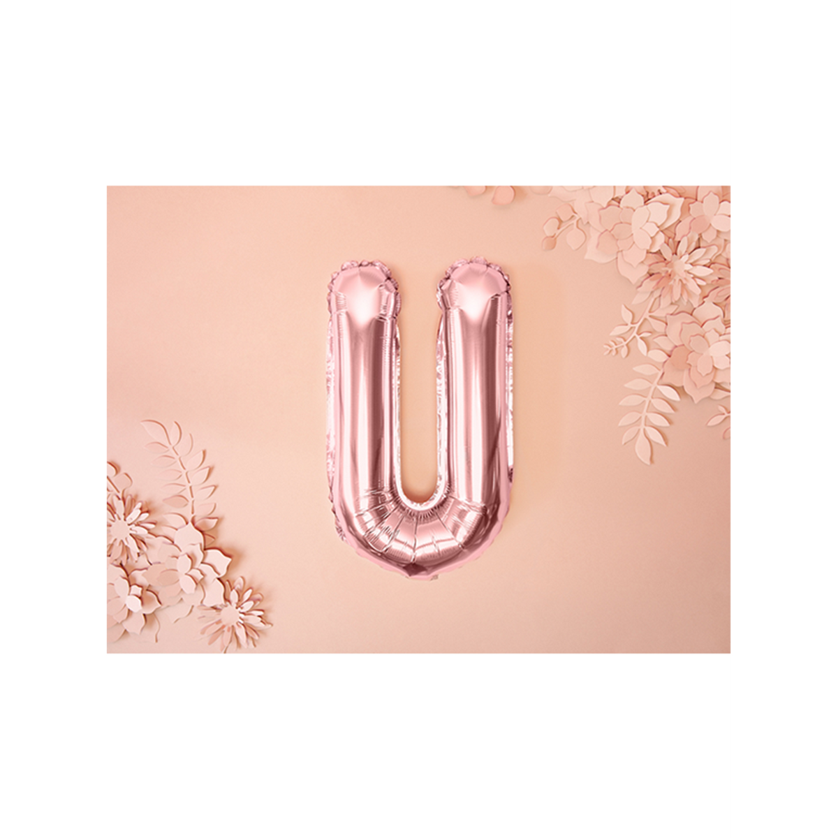 1 Ballon XS - Buchstabe U - RoseGold