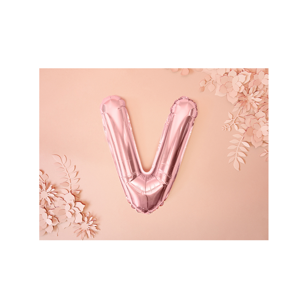 1 Ballon XS - Buchstabe V - RoseGold