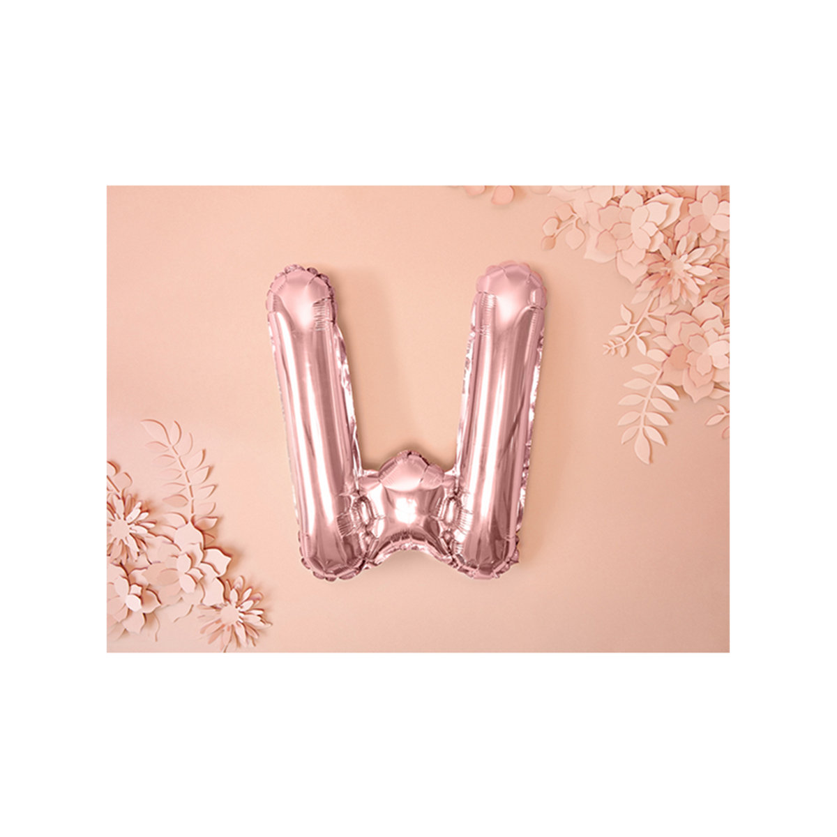 1 Ballon XS - Buchstabe W - RoseGold