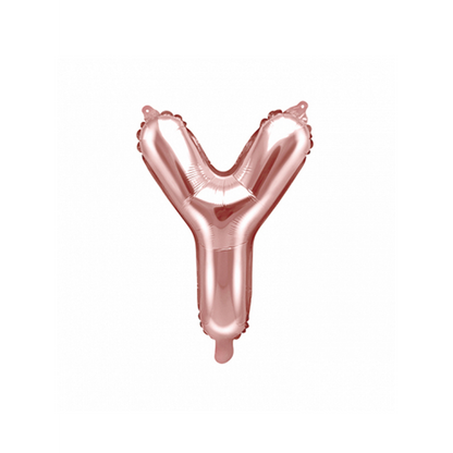 1 Ballon XS - Buchstabe Y - RoseGold