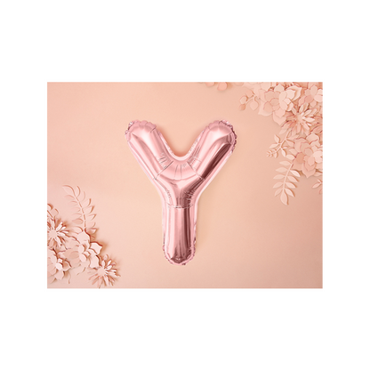 1 Ballon XS - Buchstabe Y - RoseGold