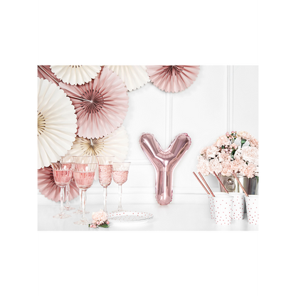 1 Ballon XS - Buchstabe Y - RoseGold