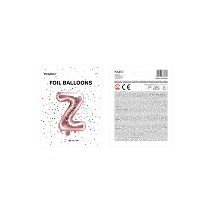 1 Ballon XS - Buchstabe Z - RoseGold