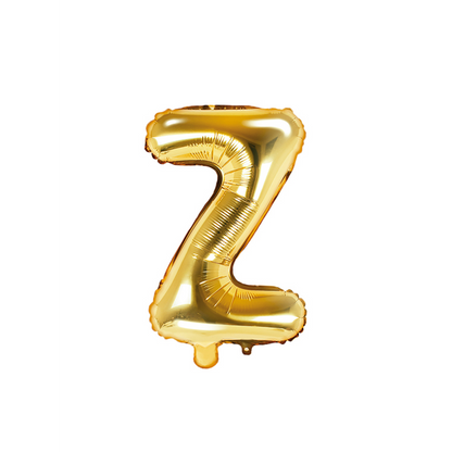 1 Ballon XS - Buchstabe Z - Gold