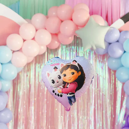 1 Herzballon - Gabby's Dollhouse the Movie