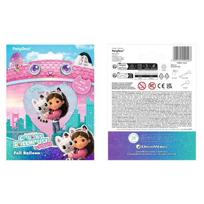 1 Herzballon - Gabby's Dollhouse the Movie