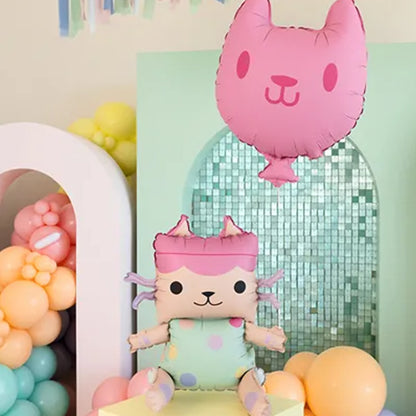 1 Ballon - Baby Box & Katze