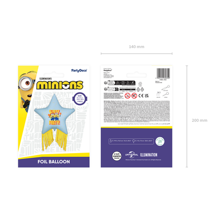 1 Sternballon XXL mit Quasten - Minions