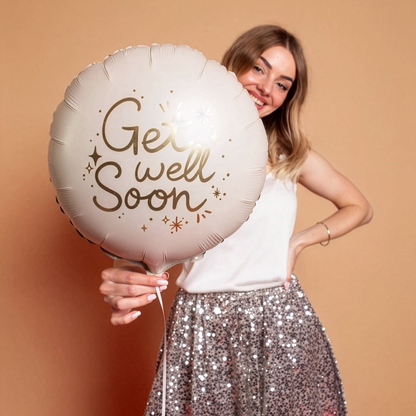 1 Ballon - Get Well Soon - Creme