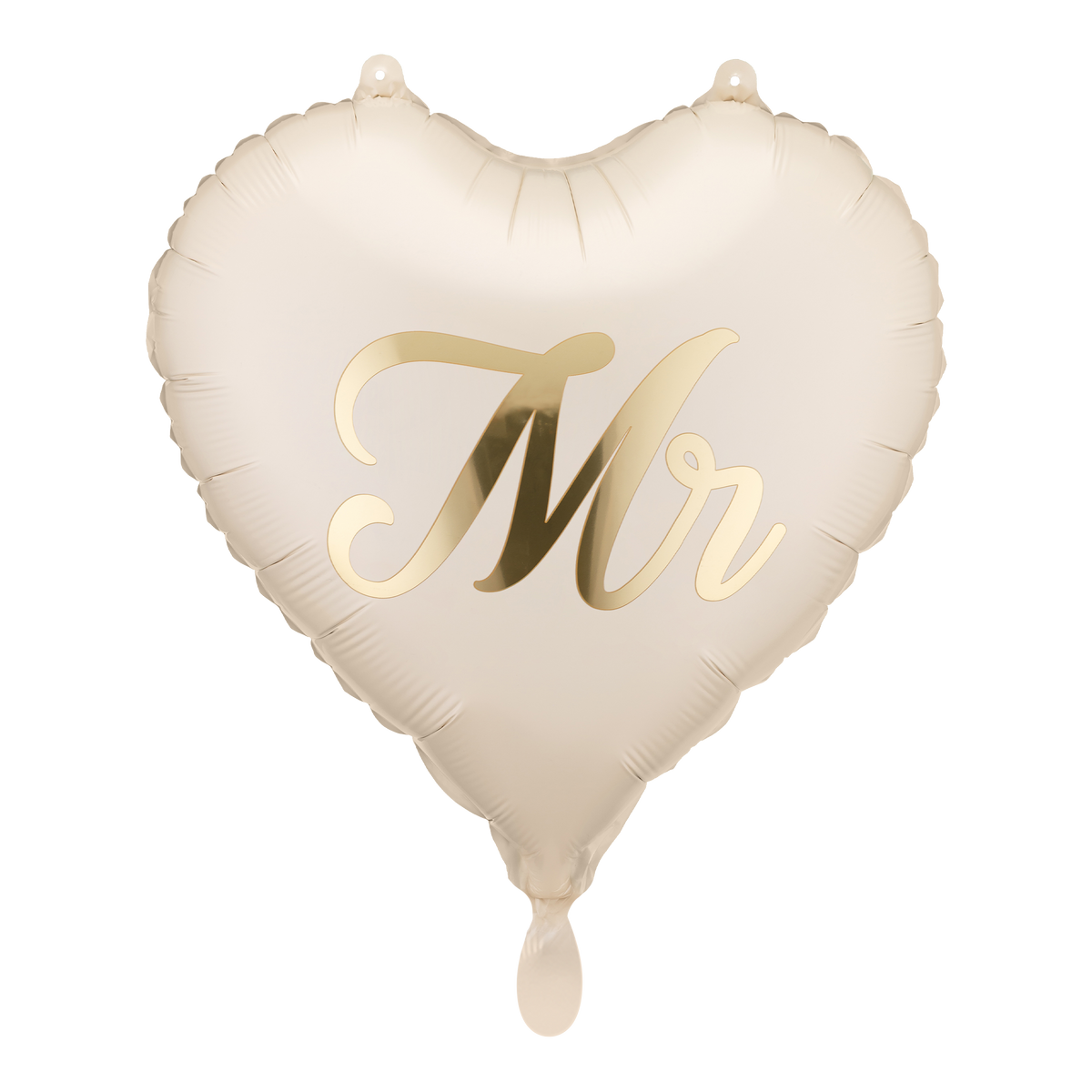 2 Ballons - MR und MRS - Creme