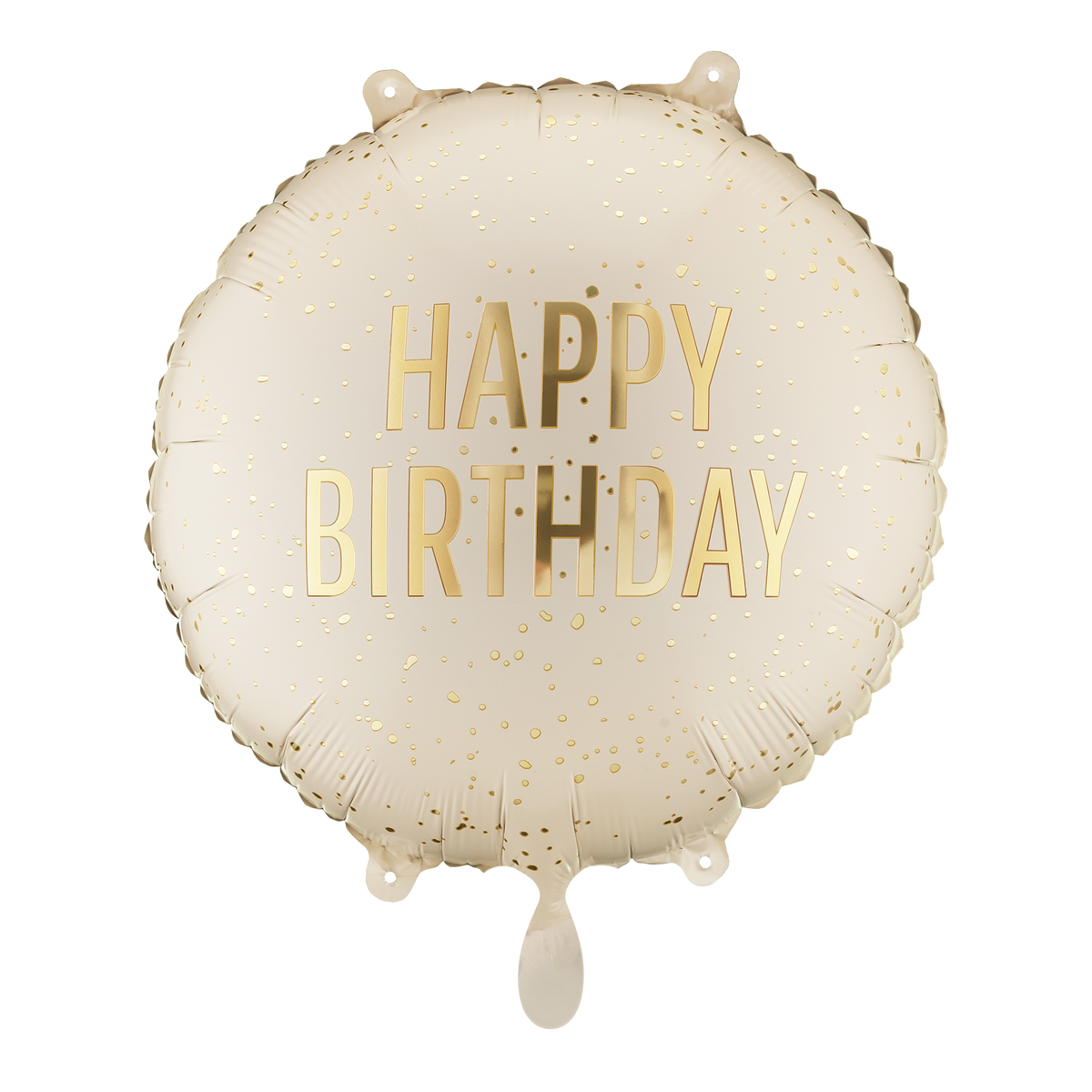 1 Ballon - Happy Birthday Creme