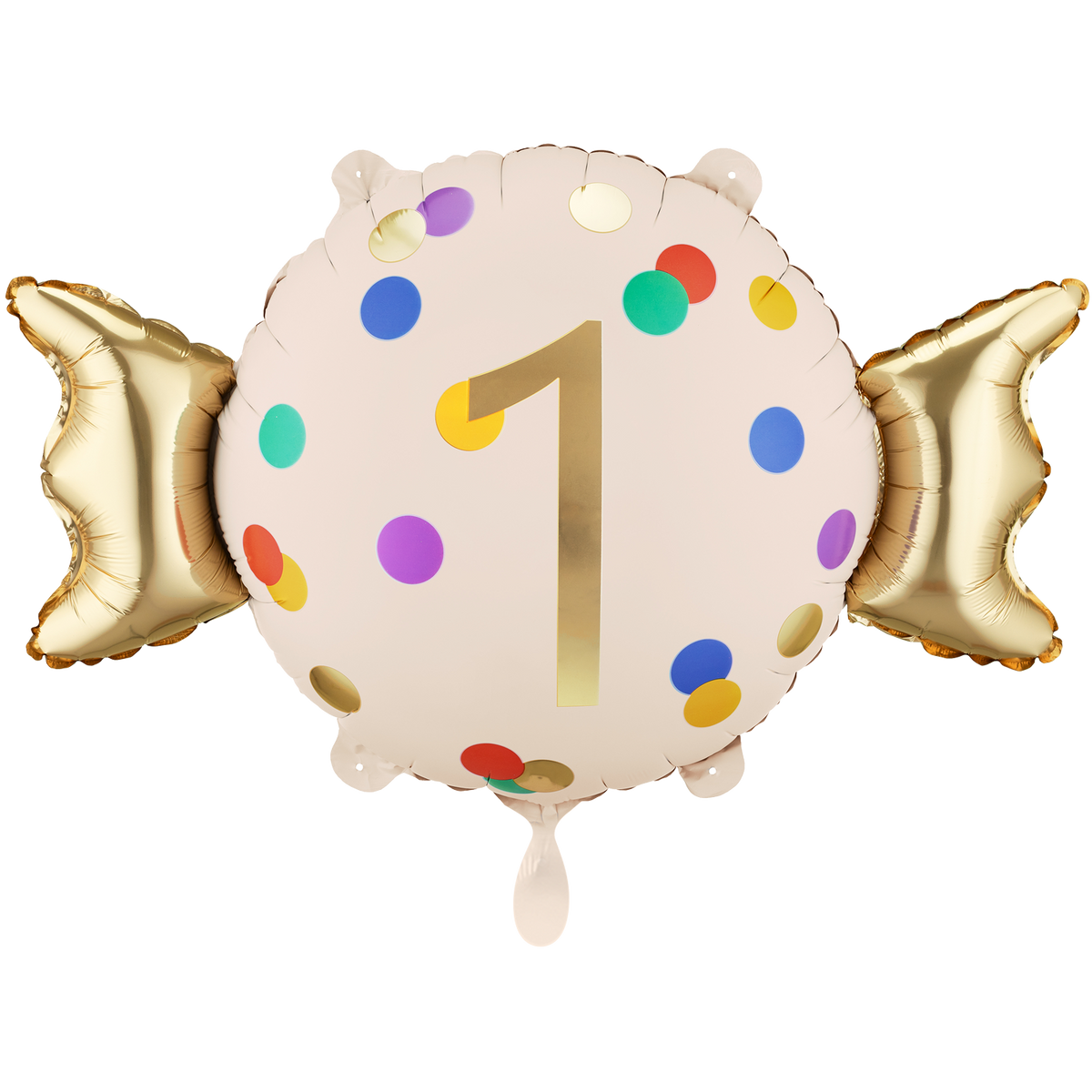 1 Ballon - Zahl 1 - Bonbon