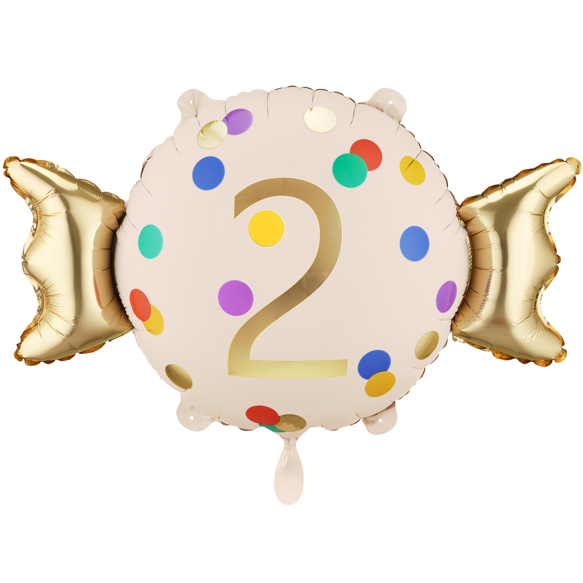 1 Ballon - Zahl 2 - Bonbon