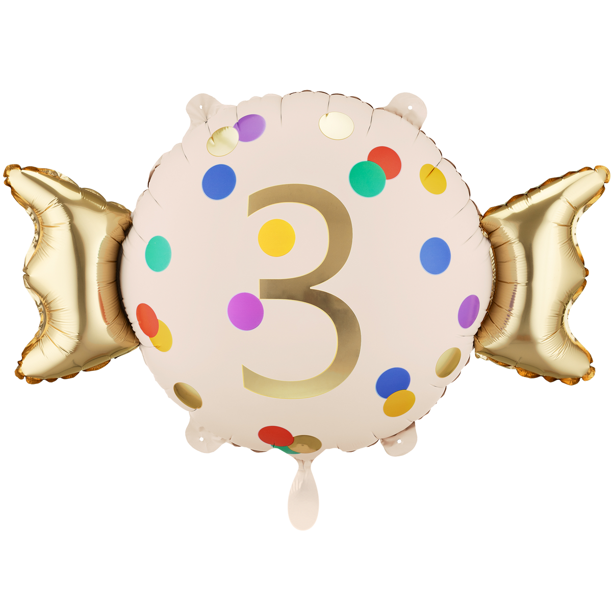 1 Ballon - Zahl 3 - Bonbon