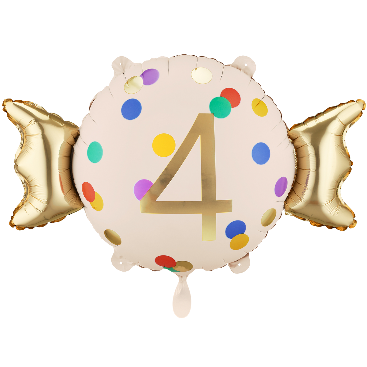 1 Ballon - Zahl 4 - Bonbon