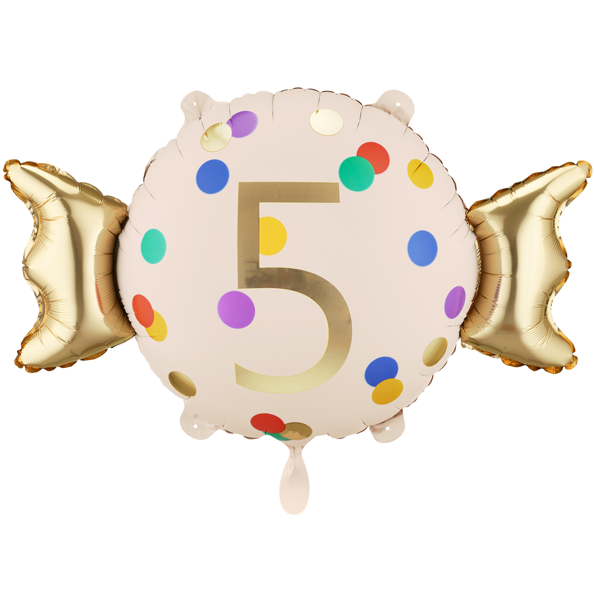 1 Ballon - Zahl 5 - Bonbon