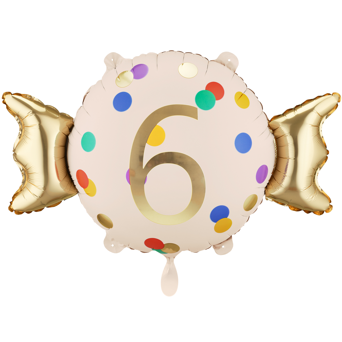 1 Ballon - Zahl 6 - Bonbon