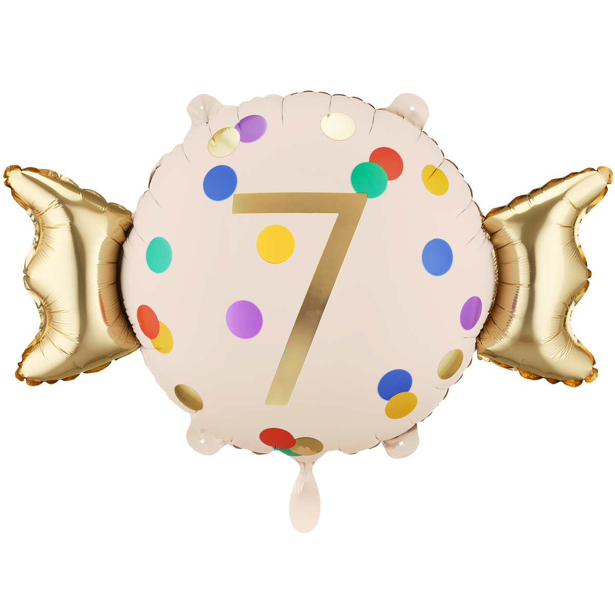 1 Ballon - Zahl 7 - Bonbon