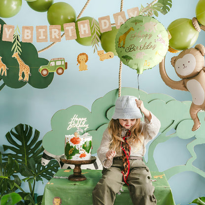 1 Ballon - Happy Birthday - Safari