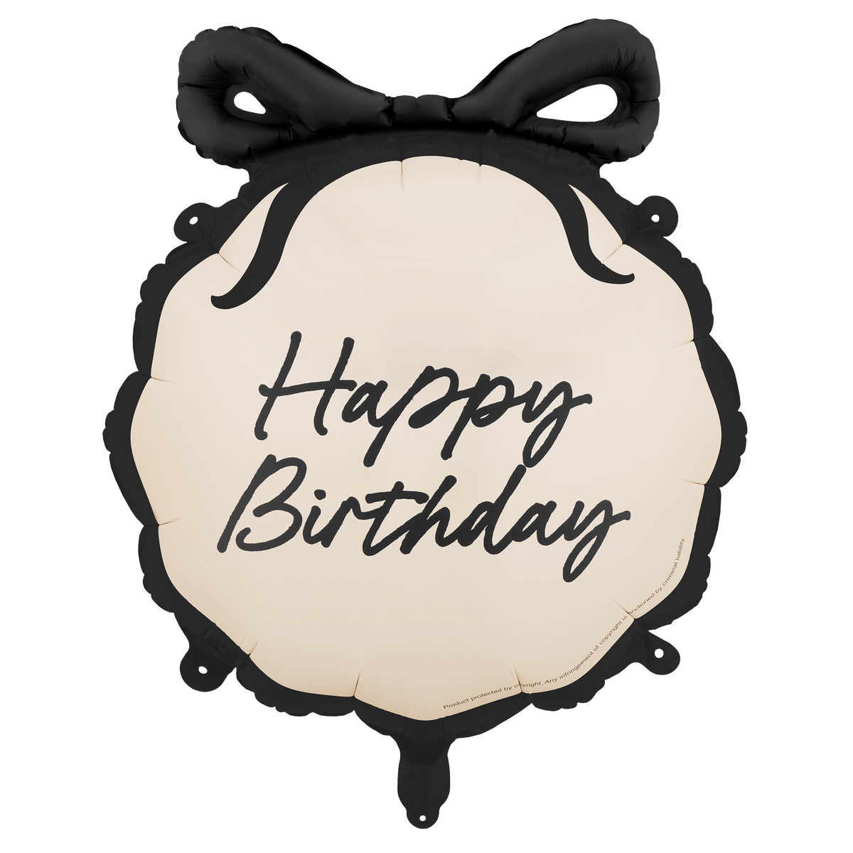 1 Ballon - Birthday Schleife - Happy Birthday