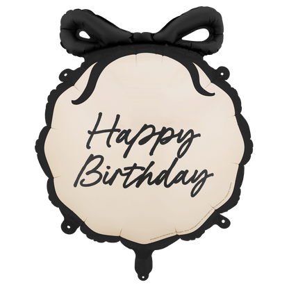 1 Ballon - Birthday Schleife - Happy Birthday