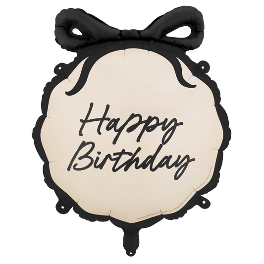1 Ballon - Birthday Schleife - Happy Birthday