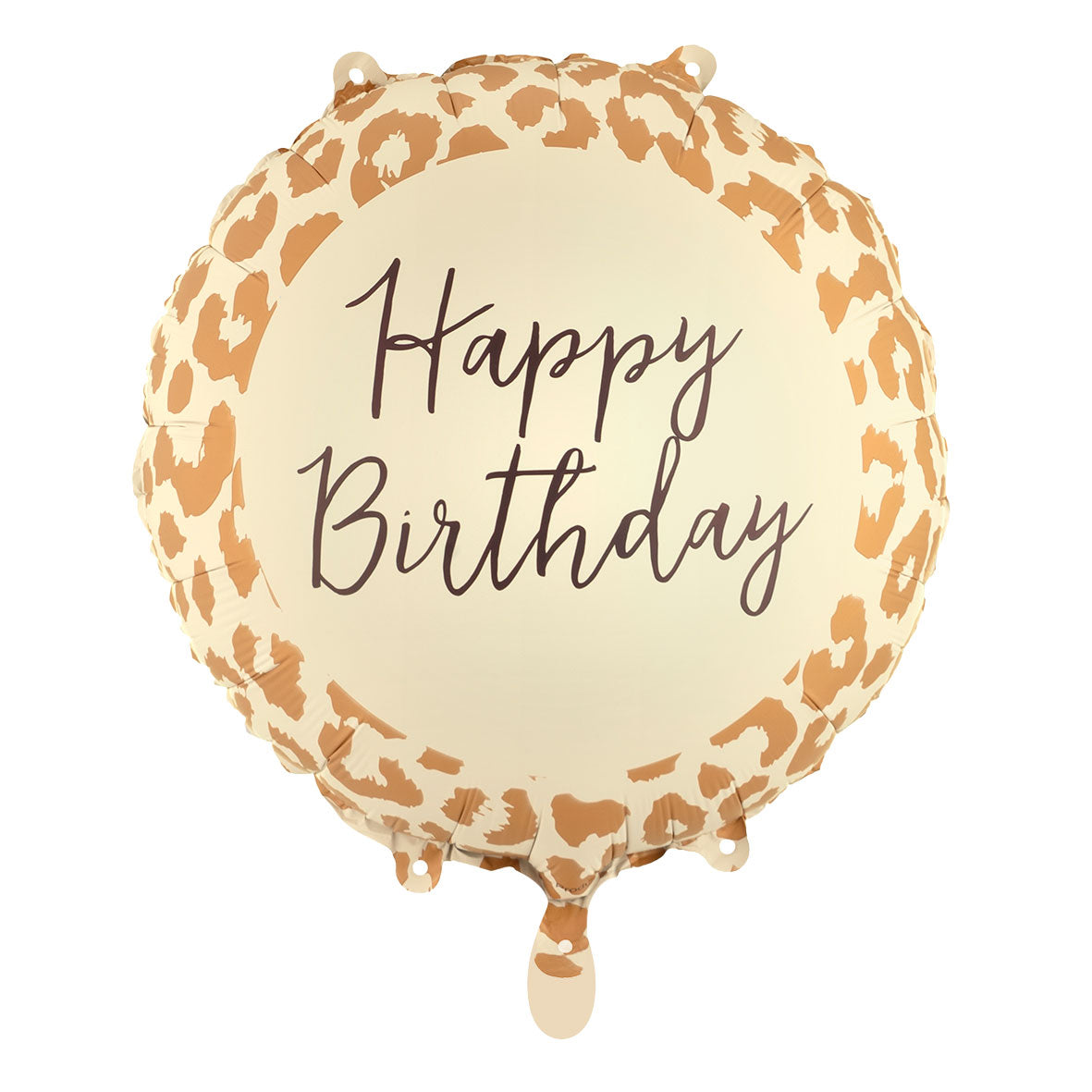 1 Ballon - Happy Birthday - Leopardenmuster