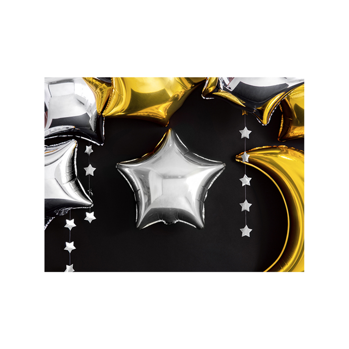1 Ballon - Stern - Silber