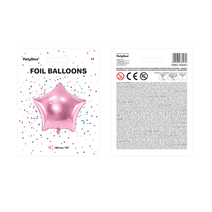 1 Ballon - Stern - Rosa