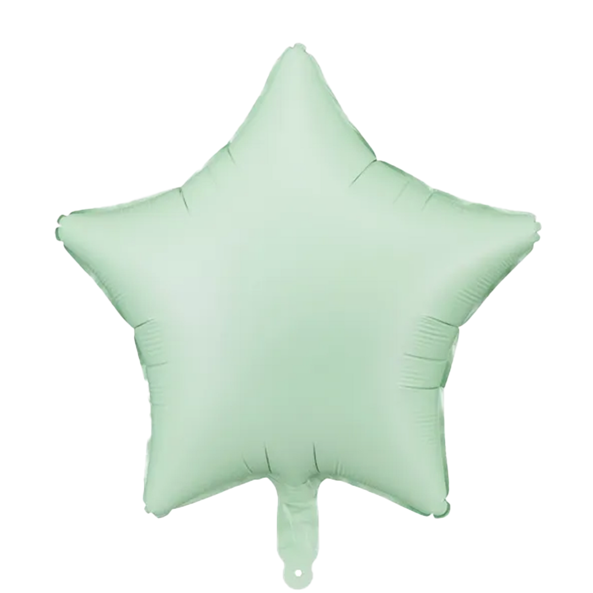 1 Ballon - Stern - Satin - Grün