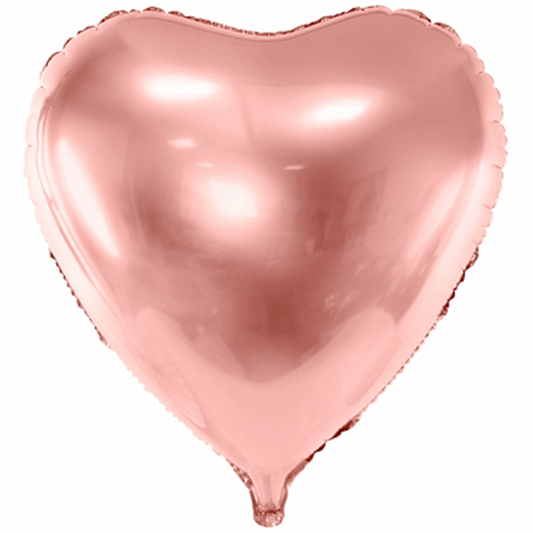 1 Ballon XXL - Herz - RoseGold