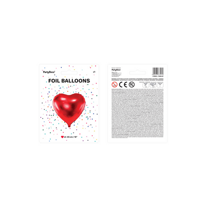 1 Ballon - Herz - Rot