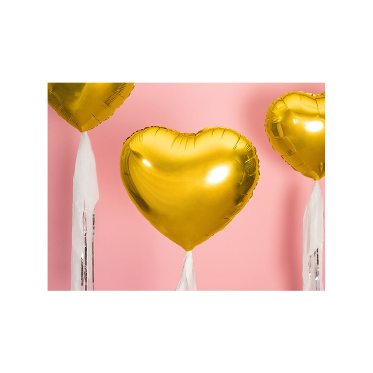 1 Ballon - Herz - Gold