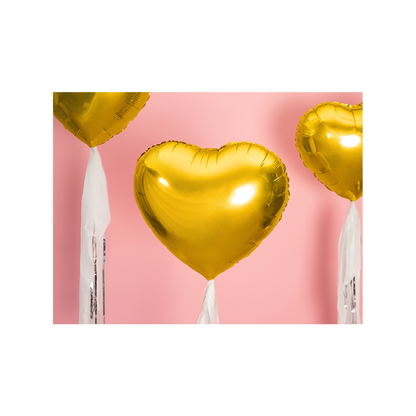 1 Ballon - Herz - Gold